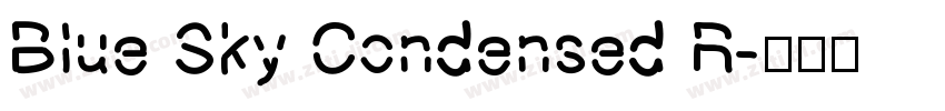 Blue Sky Condensed R字体转换
